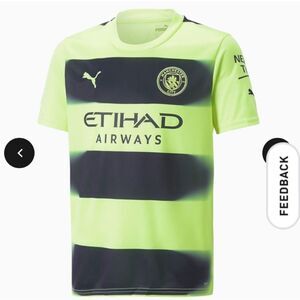 PUMA Manchester City F.C. Third '22/'23
Soccer Jersey Fizzy Light L NWT